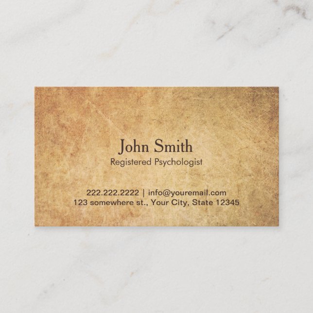 Rendez-vous de cru de psychologue (Devant)