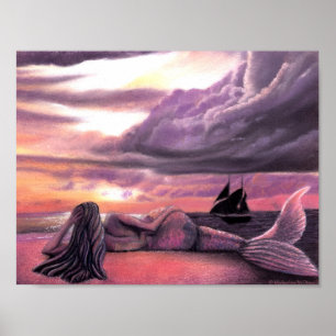 Rendez-vous de la sirène 8,5 x 11 Poster