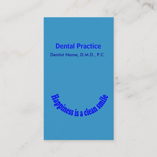 Rendez-vous de typographie de sourire de dentiste (Devant)
