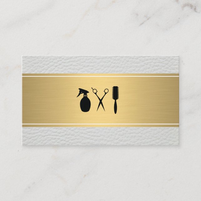 Rendez-vous en cuir à barre d'or (Devant)