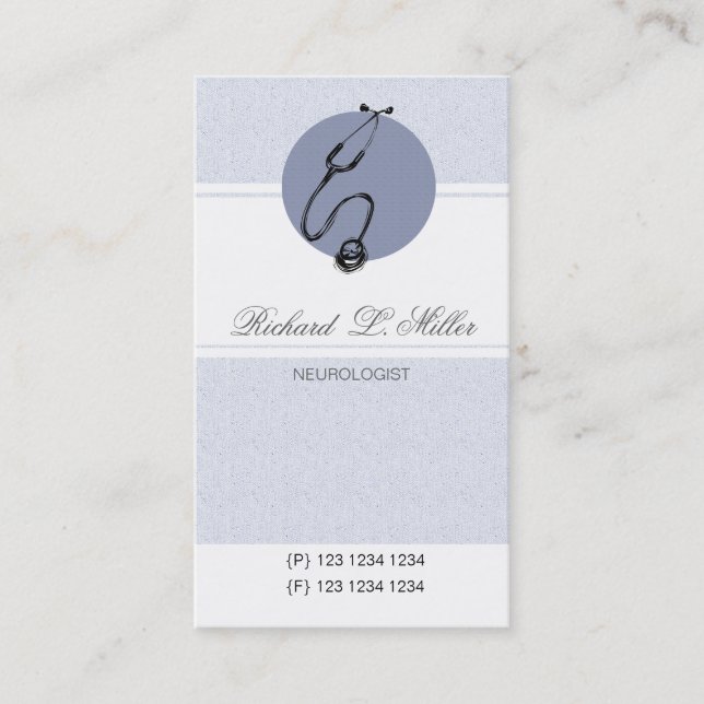 Rendez-vous en soins de santé Stéthoscope bleu (Devant)