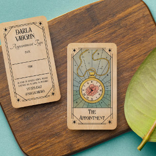 Rendez-vous Illustration de la carte de tarot Montre de poche