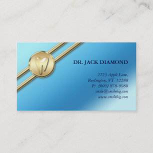 Rendez-vous L'or dentaire de logo de dent de carte de visite