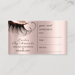 Rendez-vous Lux rose de mèches de maquilleur de carte de