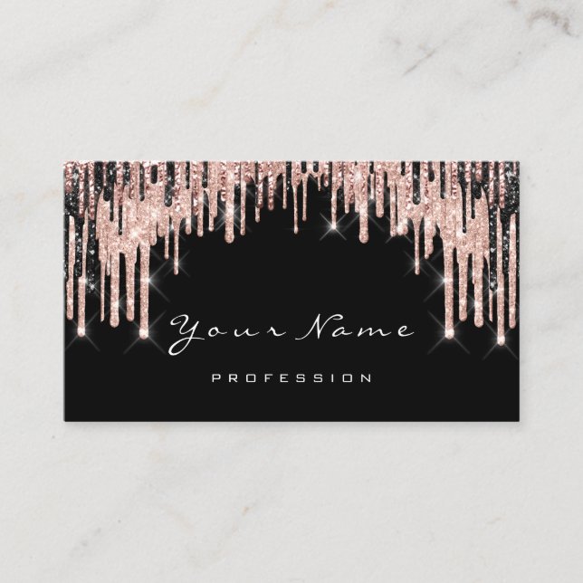 Rendez-vous Maquillage Artiste Rose blanc VIP Wax Carte de ren (Devant)