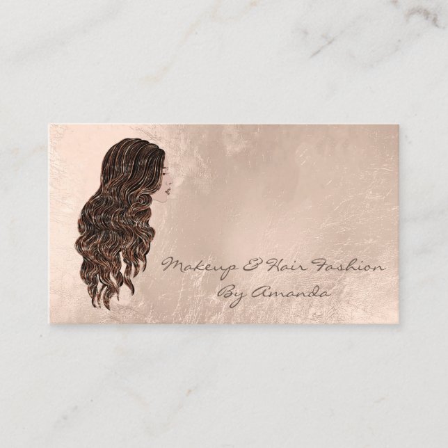 Rendez-vous Maquillage Coiffeur Stylis Mermaid Carte de rendez (Devant)