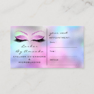 Rendez-vous Mèches de rose rose de maquilleur de carte de