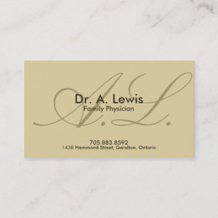 Rendez-vous Médecin et Carte de visite Médicale - Monogramme