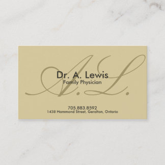 Rendez-vous Médecin et Carte de visite Médicale - Monogramme