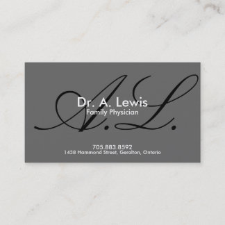Rendez-vous Médecin et carte de visite Médicale - monogramme