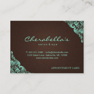 Rendez-vous Menthe de brun de toile de spa de carte de