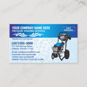 Rendez-vous Modèle de carte de visite de lavage et de nettoyag