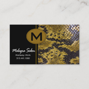 Rendez-vous Modèle de carte de visite de peau de serpent de