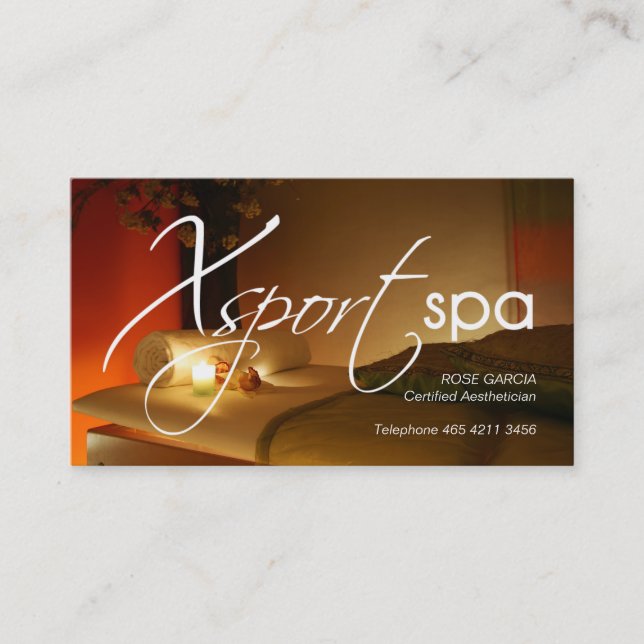 Rendez-vous Modèle de carte de visite d'esthétique (Devant)