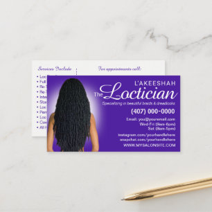 Rendez-vous Modèle de carte de visite locale de tressage de ch