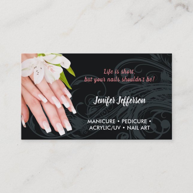 Rendez-vous Nail Salon Carte de visite (Devant)