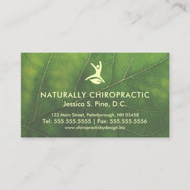 Rendez-vous naturel de chiroprakteur de feuille de (Devant)