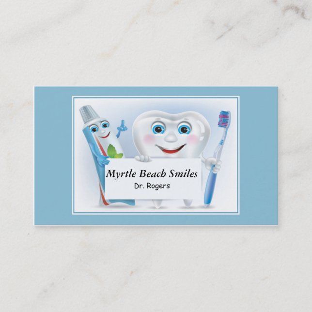 Rendez-vous Nomination d'un dentiste et Carte de visite (Devant)