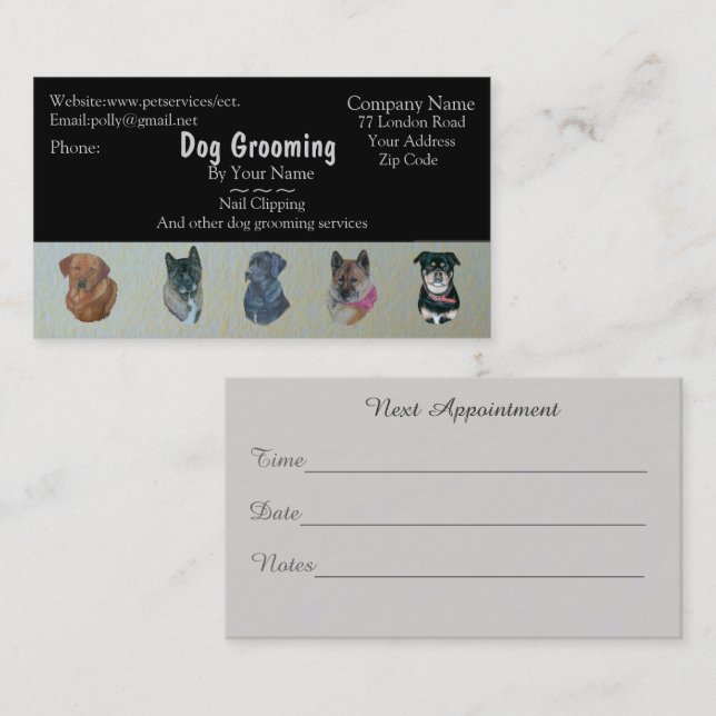 rendez-vous pour les services de garde d'animaux d (Devant / Derrière)