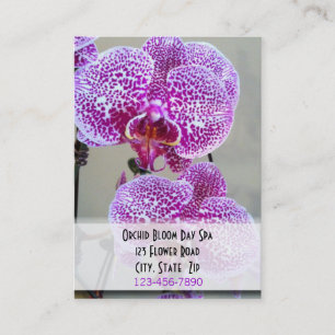 Rendez-vous pourpre varié de photo d'orchidée