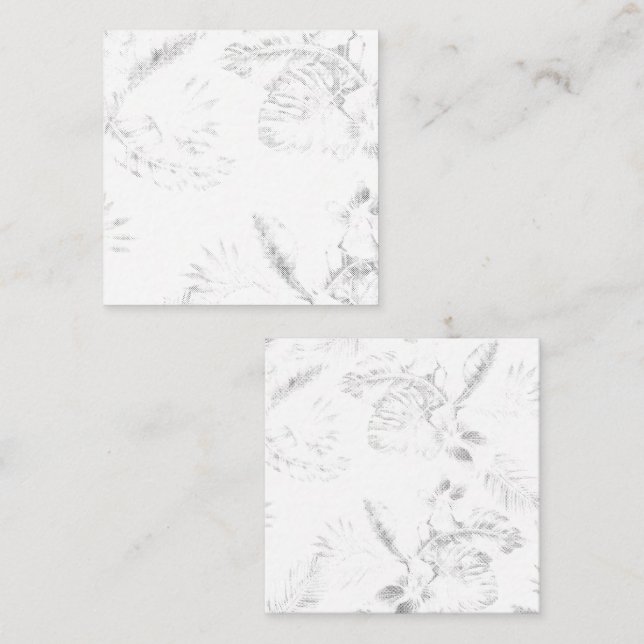 Rendez-vous professionnel et Cartes de visite Carr (Devant / Derrière)