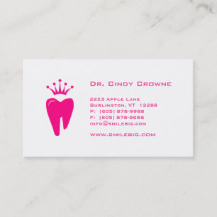 Rendez-vous Rose dentaire de logo de dent de couronne de carte