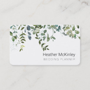 Rendez-vous Simple Carte de visite Eucalyptus verdoyant