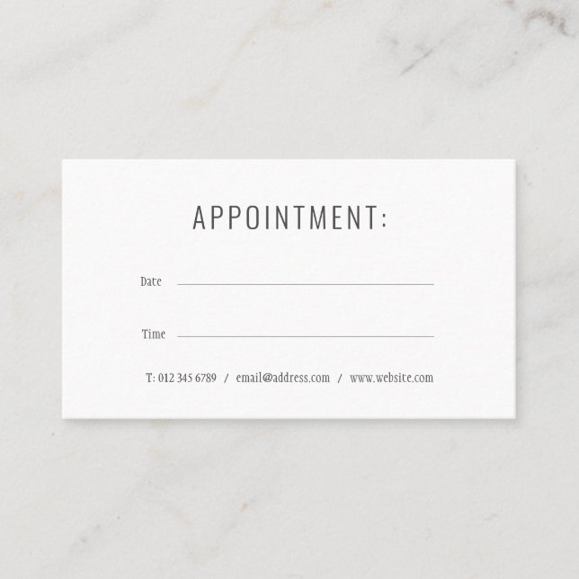 Rendez-vous simple moderne | Carte de calendrier 2 (Devant)