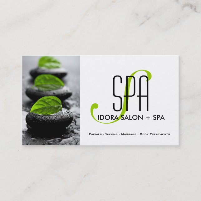 Rendez-vous Spa et modèle de carte de visite de massage (Devant)