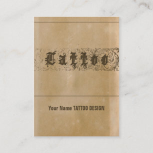 Rendez-vous TATOUAGE - affaires, carte de programme