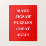 Rendre les puzzles de Jigsaw superbes<br><div class="desc">Jigsaw Puzzle Hobby et décoration murale imprimée avec un Make America Great Again jouer sur les mots et les noms de produits avec du texte blanc sur le style de couleur arrière - plan rouge MAGA par TheFabricSeal impression sur demande shop à Zazzle.com #ZazzleMade https://www.zazzle.com/store/thefabricseal TheFabricSeal ©️ Original. Il s'agit...</div>