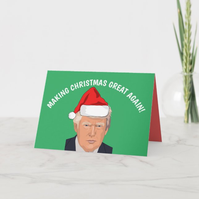 RENDRE NOËL GRAND À NOUVEAU LES CARTES DONALD TRUM (Devant)