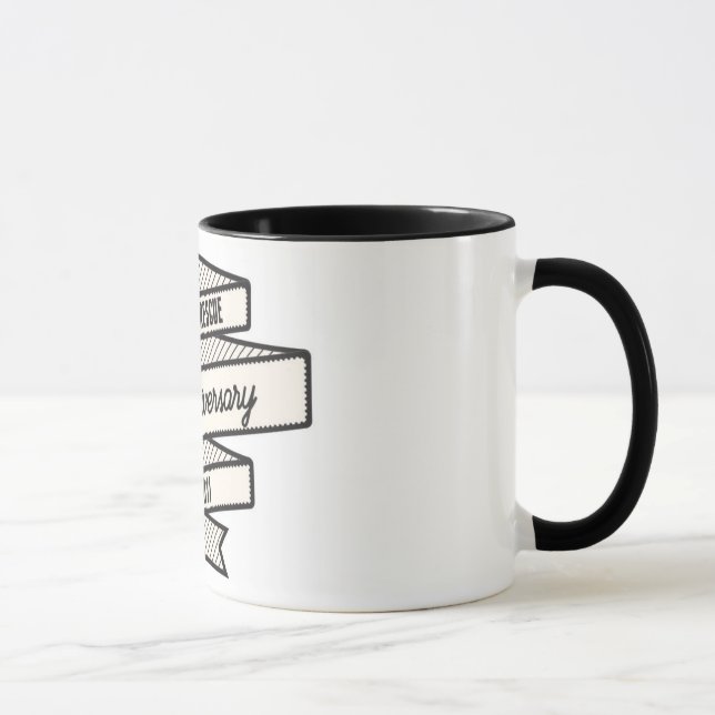 RENIFLEZ l'anniversaire - tasse de logo d'Edition (Droite)
