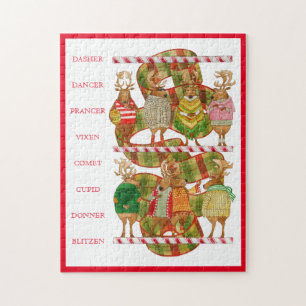 RENNE DE NOËL Puzzle 11x14