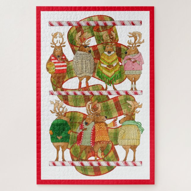 RENNE DE NOËL Puzzle 20x30 (Vertical)