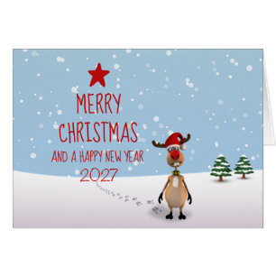 Renne drôle Nouvel An Arbre de Noël 2027