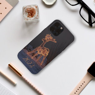 Rennes dans les lumières coque iphone de Noël