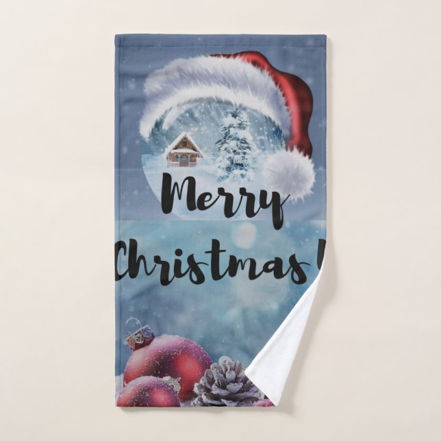 Rennes de Noël modernes drôles et mignonnes      (Serviette à main)