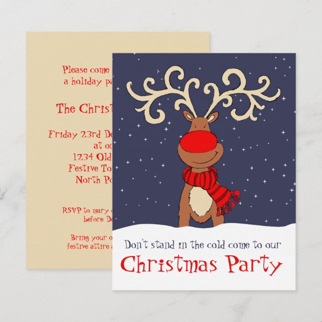 rennes de noël viennent sur invitation (Devant / Derrière)