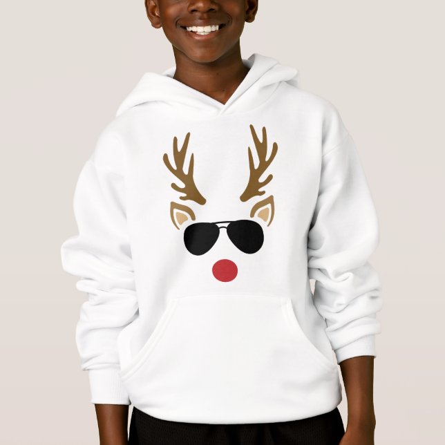 Rennes et lunettes de soleil, Noël (Devant)
