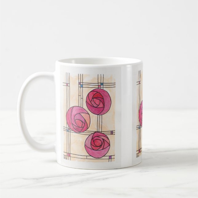 Rennie MacKintosh Roses Mug (Gauche)