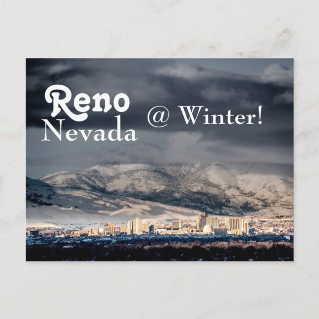 Reno Nevada @ Carte postale hiver (Devant)