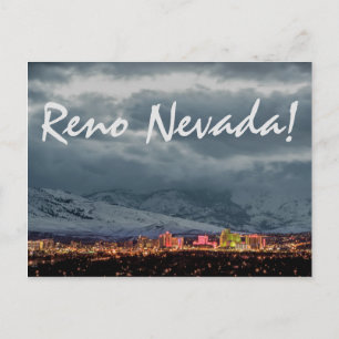 Reno Skyline pour carte postale de nuit