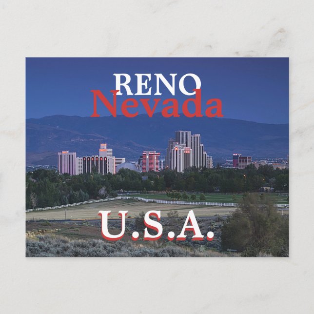 Reno U.S.A. Carte postale (Devant)