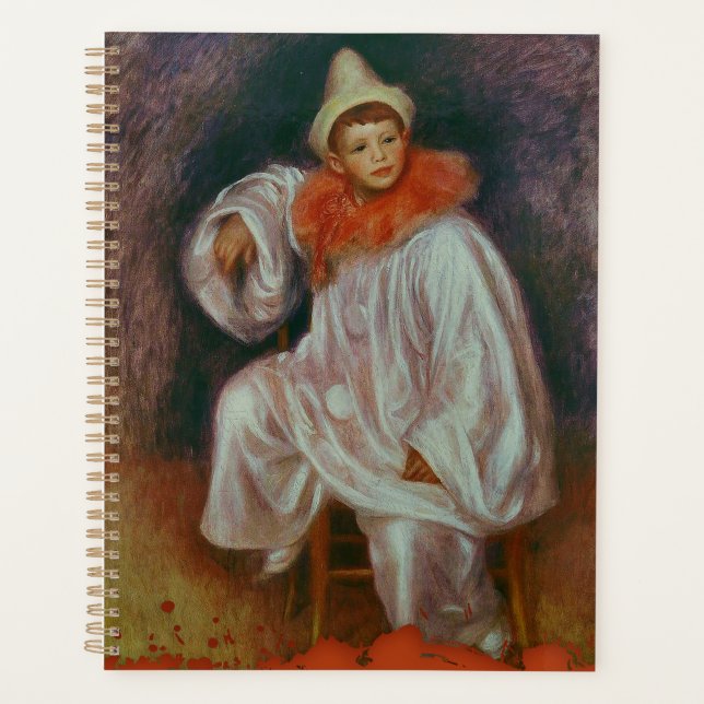 Renoir Clown Pierrot Blanc Painting Planner (Devant)