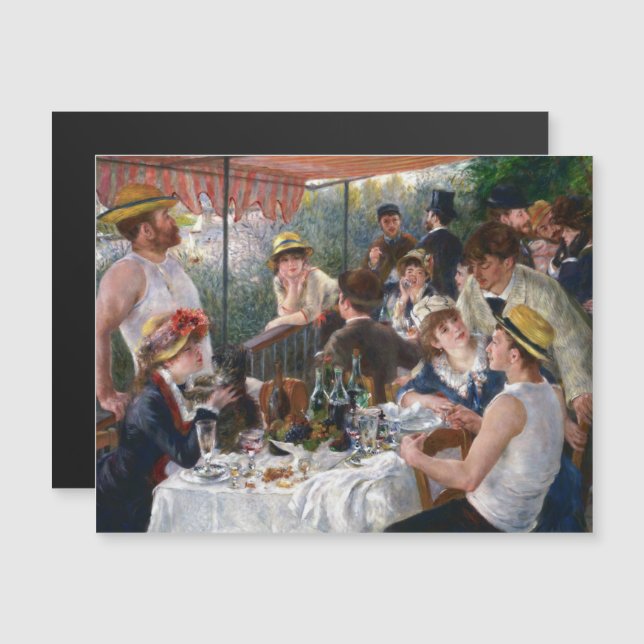 Renoir - Déjeuner de la fête de plaisance Carte ma (Devant / Derrière)