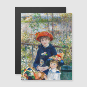 Renoir - Deux soeurs sur la terrasse Carte magnéti