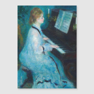 Renoir femme à l'impressionniste Vintage de piano