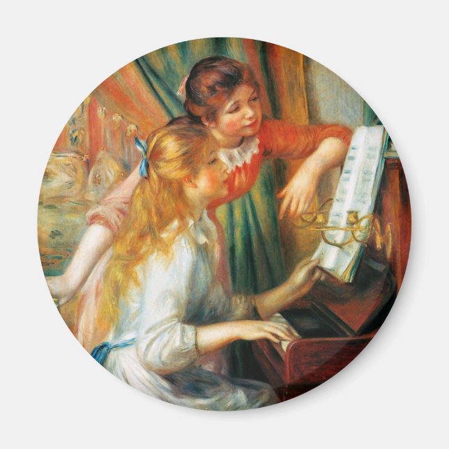 Renoir Girls at the Piano Magnet (Devant)