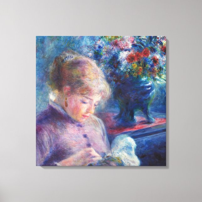 Renoir, Jeune Femme En Toile Étitrée (Recto)